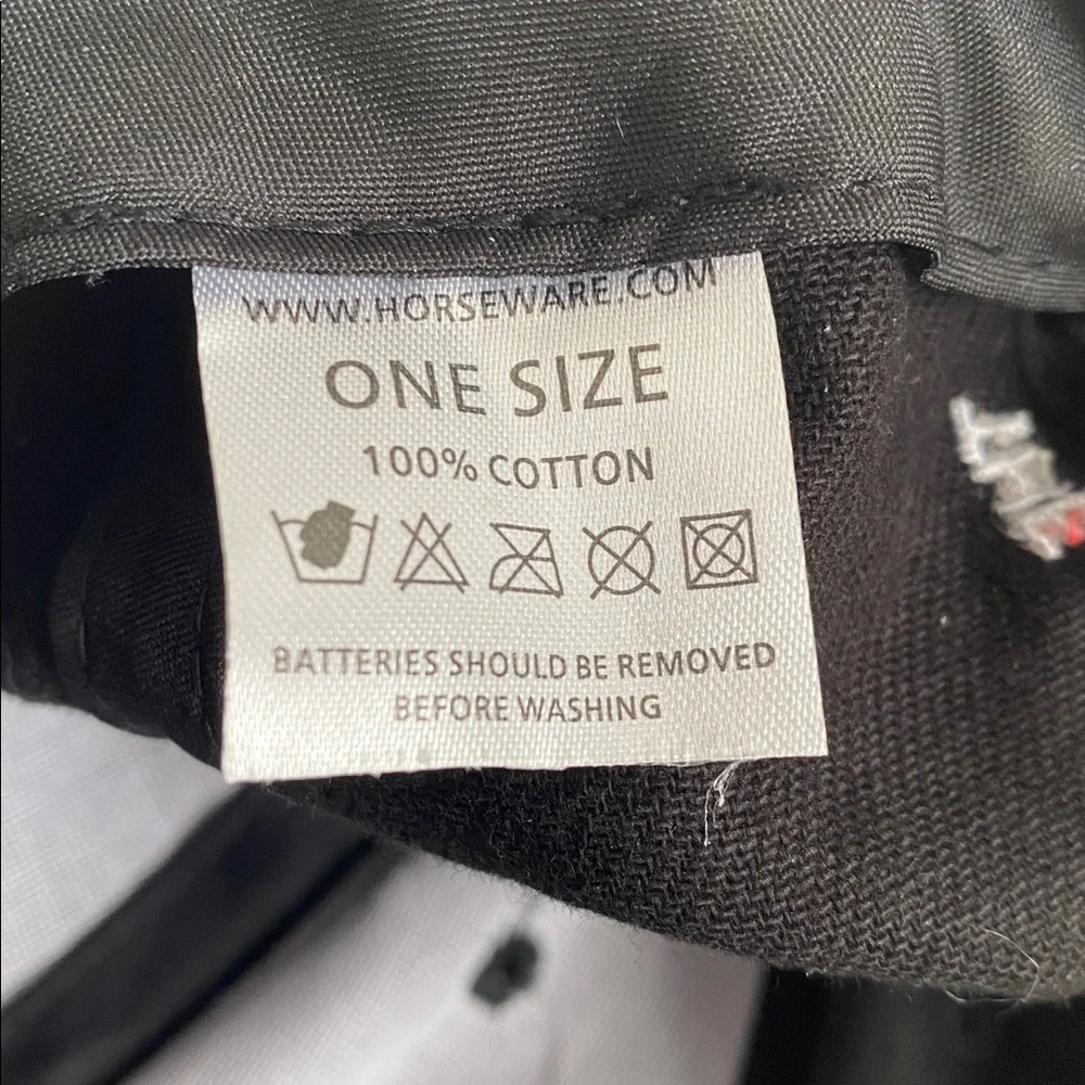 Rambo Horseware Ireland Black Cap with Rainbow Stripes and LED Light NWT - Picture 3 of 9